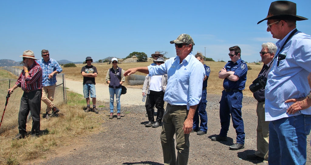 Rabbit learning network participants visiting the Mount Rothwell Conservation and Research Centre west of Melbourne, to study their conservation and rabbit control efforts. The learning network is one of the project’s capacity building programs.